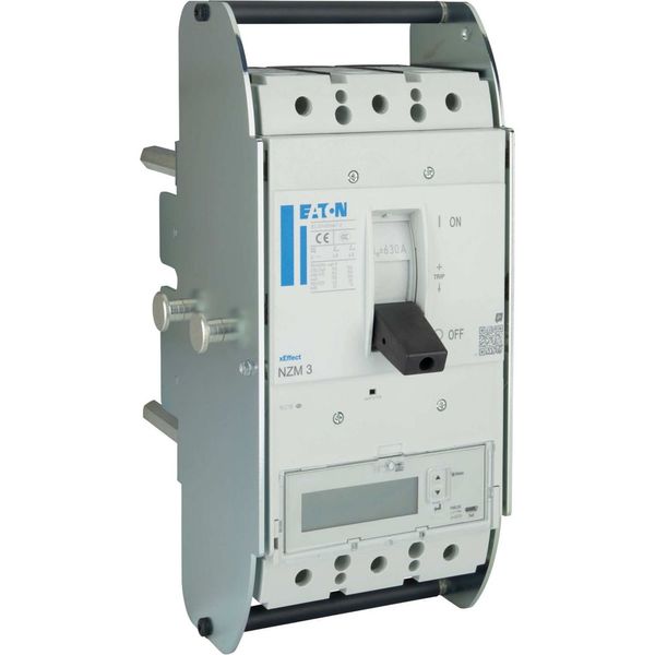 NZM3 PXR25 circuit breaker - integrated energy measurement class 1, 630A, 3p, withdrawable unit image 15