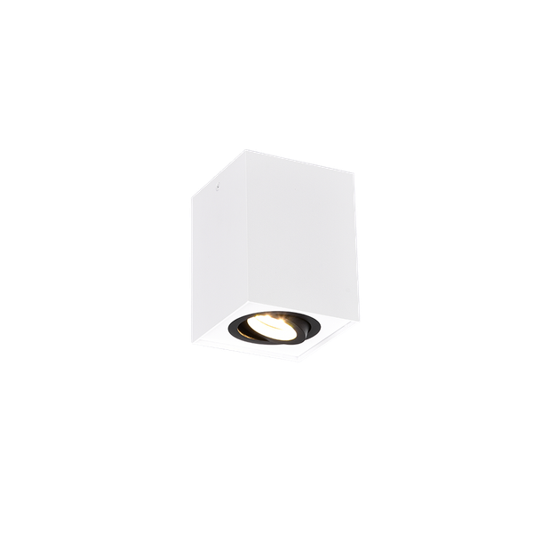 Biscuit ceiling lamp 1-pc GU10 white/black image 1