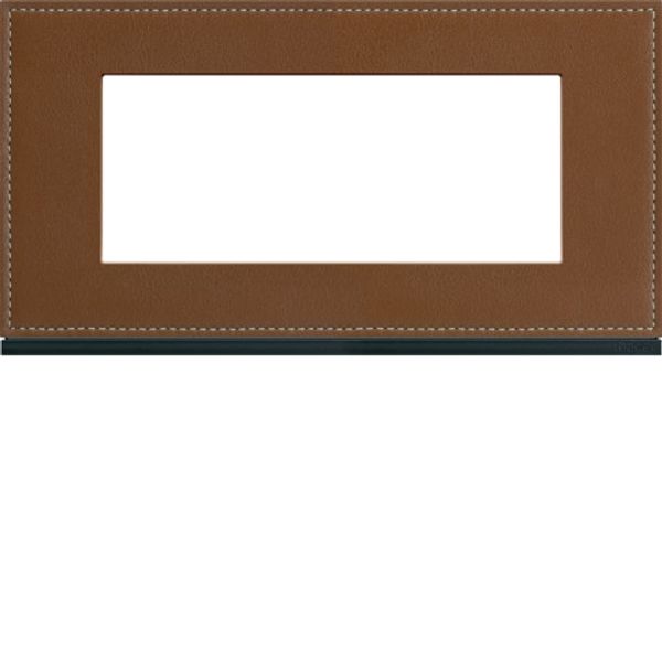 GALLERY FRAME 5 F. SINGLE COFFEE LEATHER image 1