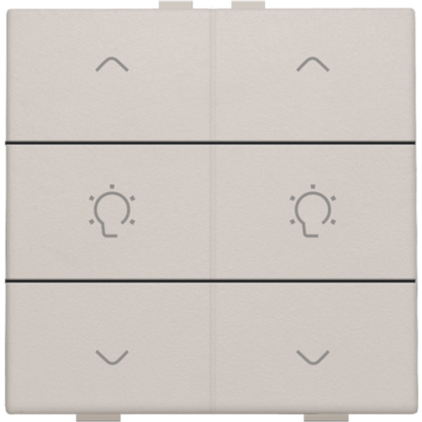 Double dimming control for Niko Home Control, light grey image 1