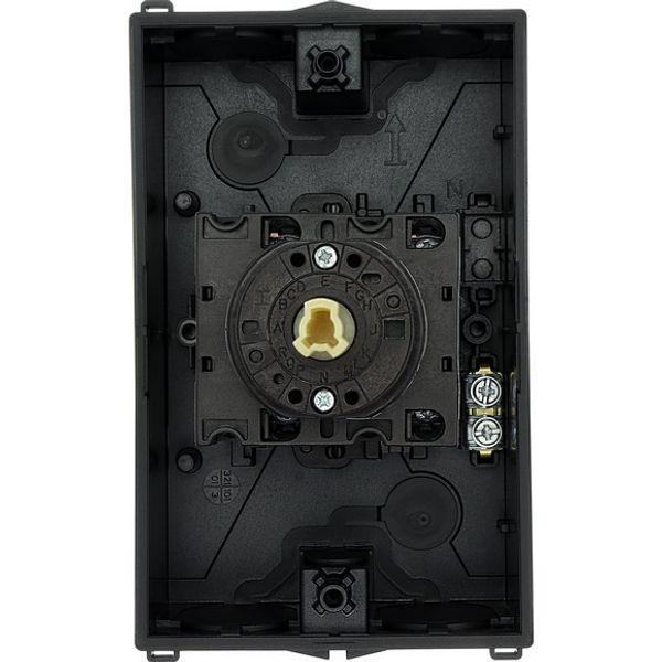 Reversing star-delta switches, T3, 32 A, surface mounting, 5 contact unit(s), Contacts: 10, 60 °, maintained, With 0 (Off) position, D-Y-0-Y-D, Design image 5