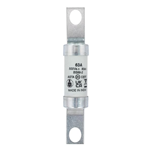 Fuse-link, LV, 63 A, AC 500 V, BS88/A4, 25 x 110 mm, gL/gG, BS image 8