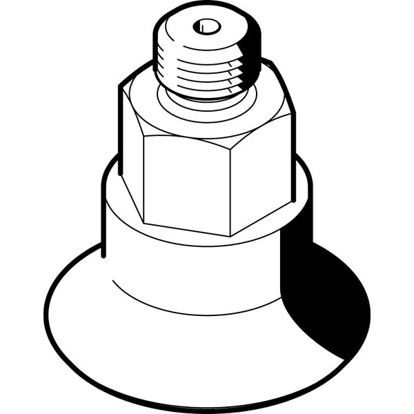 ESS-40-GT-G1/4 Vacuum suction cup image 1