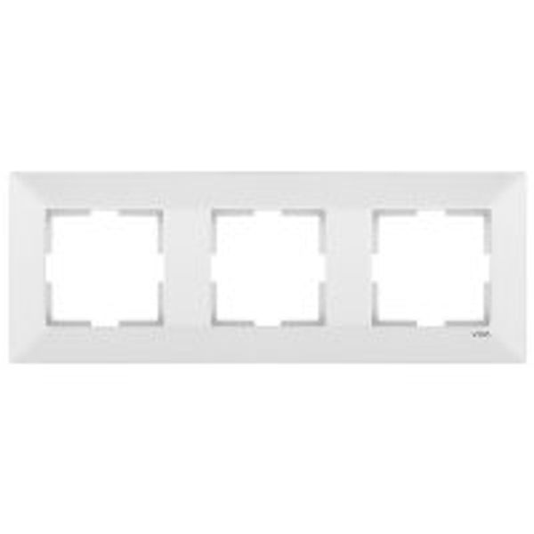 Meridian Accessory White Three Gang Frame image 1