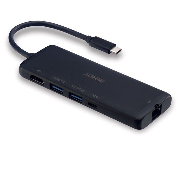 DST-Mini, USB-C Laptop Mini Docking Station with 4k Support & 100W Pass-Through Charging 4K HDMI®, PD 3.0 100W, Gigabit Ethernet, microSD & SD image 2