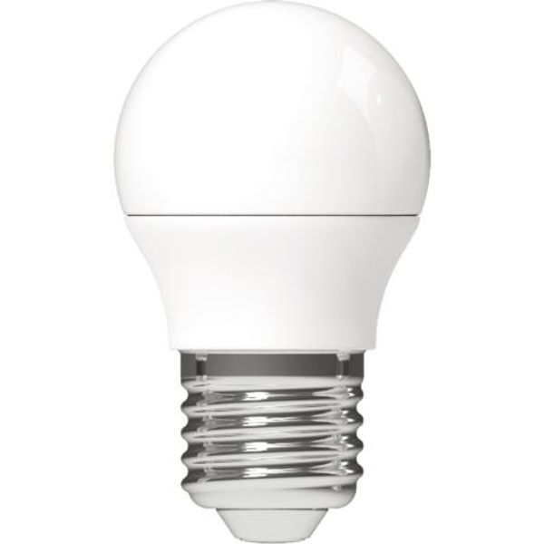 LED SMD Bulb - Globe G45 E27 4.9W 470lm 2700K Opal 150° image 1