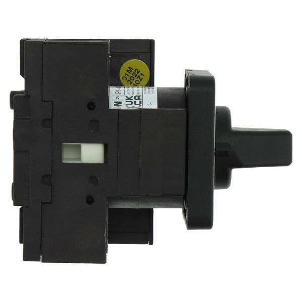 On-Off switch, P1, 40 A, flush mounting, 3 pole, 1 N/O, 1 N/C, with black thumb grip and front plate image 13