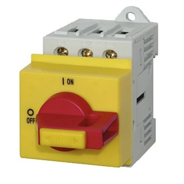 Emergency-Stop Main Switch 3-pole, modular, 32A, 12.5kW image 1