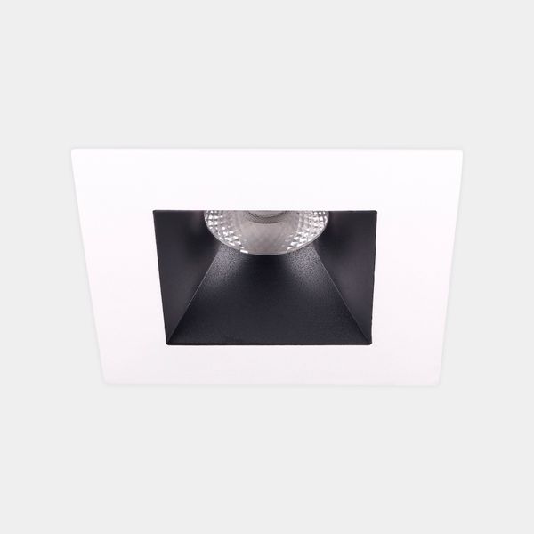 Downlight Play Deco Symmetrical Square Fixed Emergency 6.4W LED warm-white 2700K CRI 90 27.9º ON-OFF Black/White IP54 557lm image 1