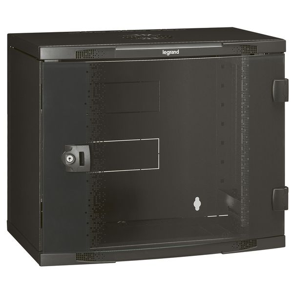 Wall mounting 19 inches cabinet 9U 500 x 600 x 400mm image 1