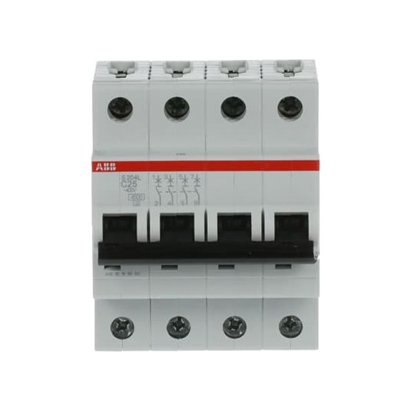 S204L-C25 Miniature Circuit Breaker - 4P - C - 25 A image 1