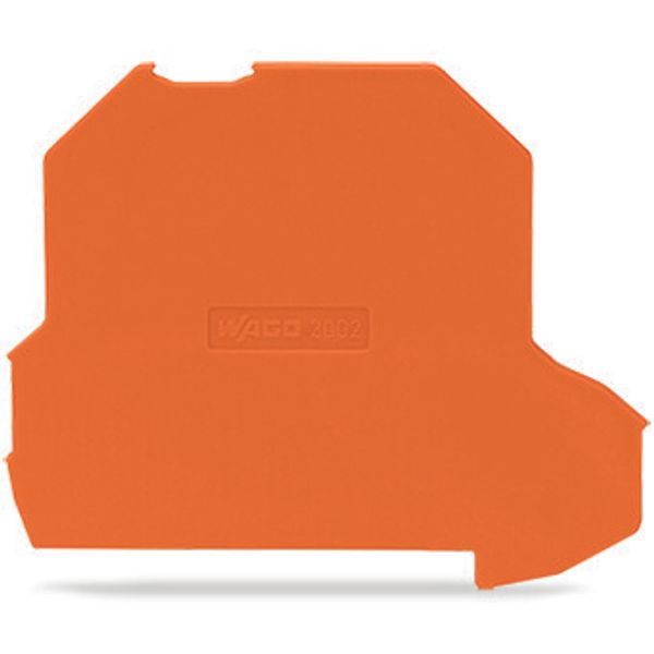 Separator plate oversized upper deck snap-fit type orange image 3