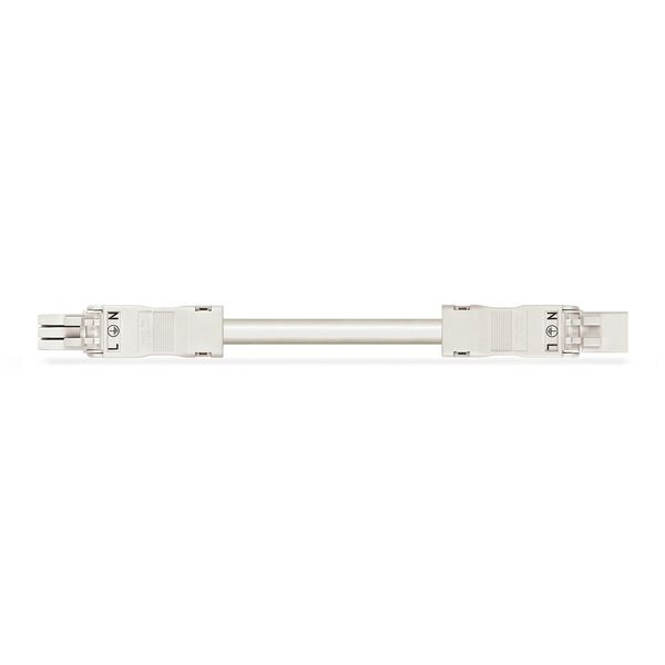 pre-assembled interconnecting cable;Eca;Socket/plug;white image 1