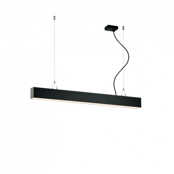 Linear Suspended L860 3000K Black Dim. Station Ult image 1