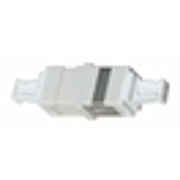 FO Coupler LC-Duplex, Multimode, phbr, without flange, grey image 3