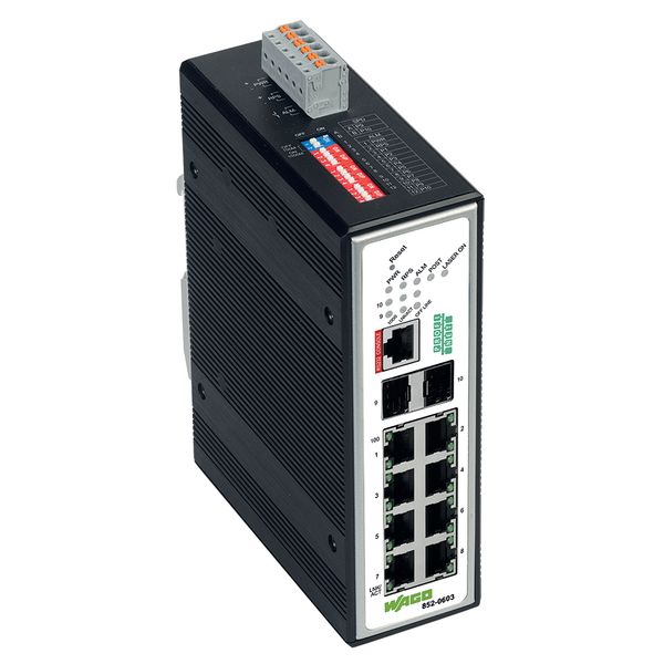 Industrial Managed Switch 8-port 100Base-TX 2-Slot 1000BASE-SX/LX blac image 2