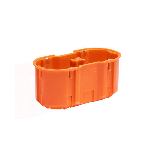 Flush mounted junction box M2x60DF MULTIWALL SLIM orange image 2