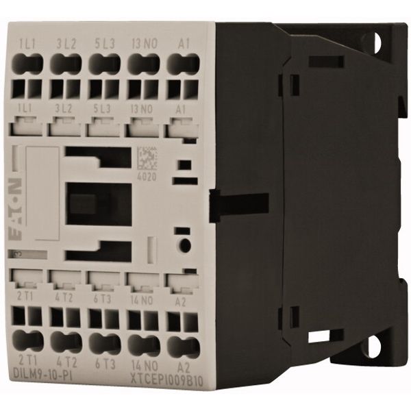 Contactor, 3 pole, 380 V 400 V 4 kW, 1 N/O, 230 V 50 Hz, 240 V 60 Hz, AC operation, Push in terminals image 2