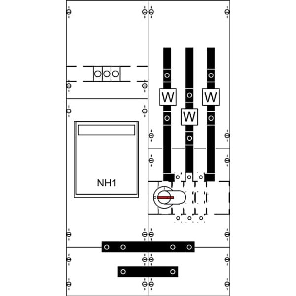 KA4046 CT meter panel, Field width: 2, Rows: 0, 900 mm x 500 mm x 160 mm, IP2XC image 5