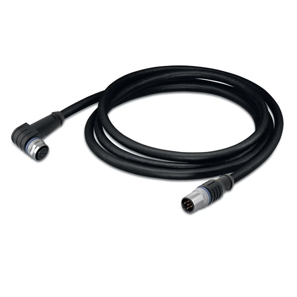 Sensor/Actuator cable M12A socket angled M12A plug straight image 5