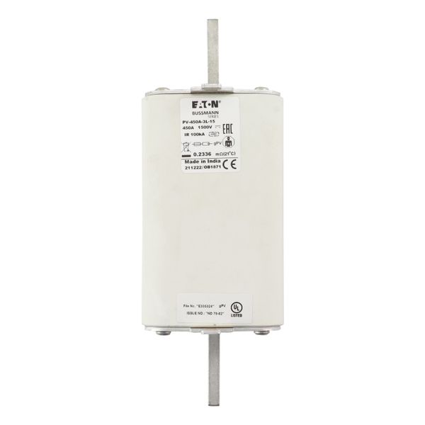 PV-450A-3L-15 FUSE 450A 1500V 3L PV W/IND image 5