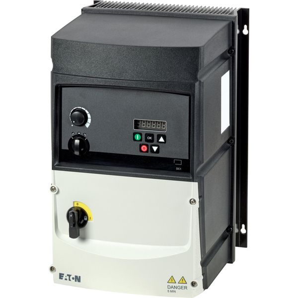 Variable frequency drive, 400 V AC, 3-phase, 46 A, 22 kW, IP66/NEMA 4X, Radio interference suppression filter, Brake chopper, 7-digital display assemb image 8