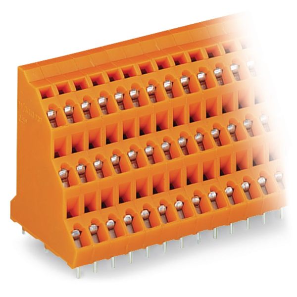 Triple-deck PCB terminal block 2.5 mm² Pin spacing 5.08 mm orange image 4