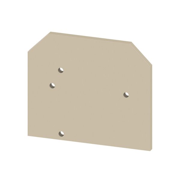 Partition plate (terminal), Intermediate plate, 32.5 mm x 28 mm, beige image 1