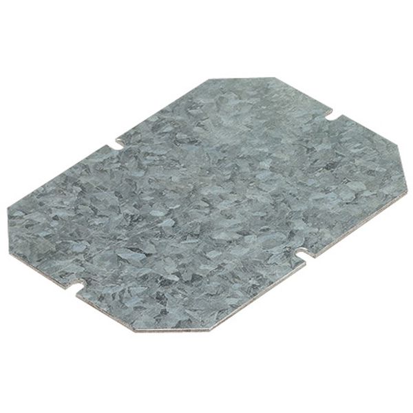 Mounting plate - for boxes 220x170 mm - galvanized steel - 1.5 mm thick image 1
