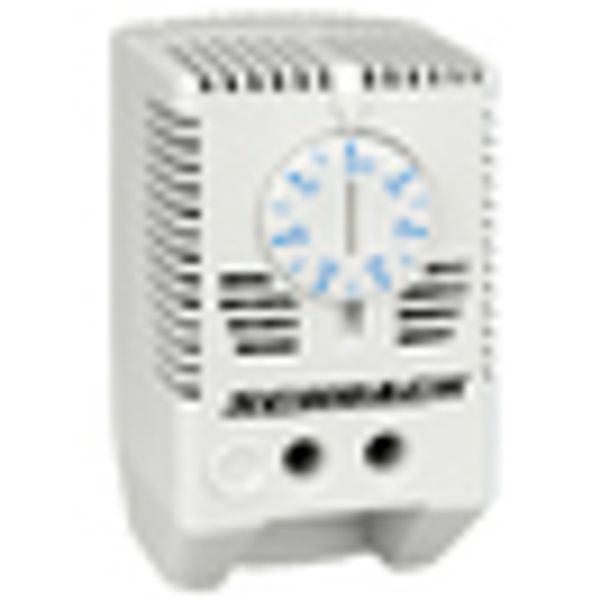 Ventilation thermostat 1 NO switch, blue, 0ø-60øC image 2