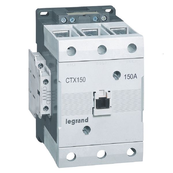 3-pole contactors CTX³ 150 - 150 A - 24 V= - 2 NO + 2 NC - screw terminals image 1