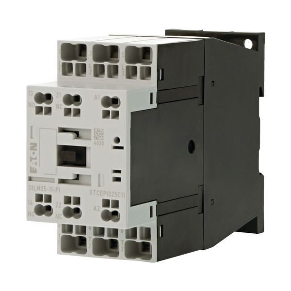 Contactor, 3 pole, 380 V 400 V 11 kW, 1 N/O, 1 NC, 220 V 50/60 Hz, AC operation, Push in terminals image 20