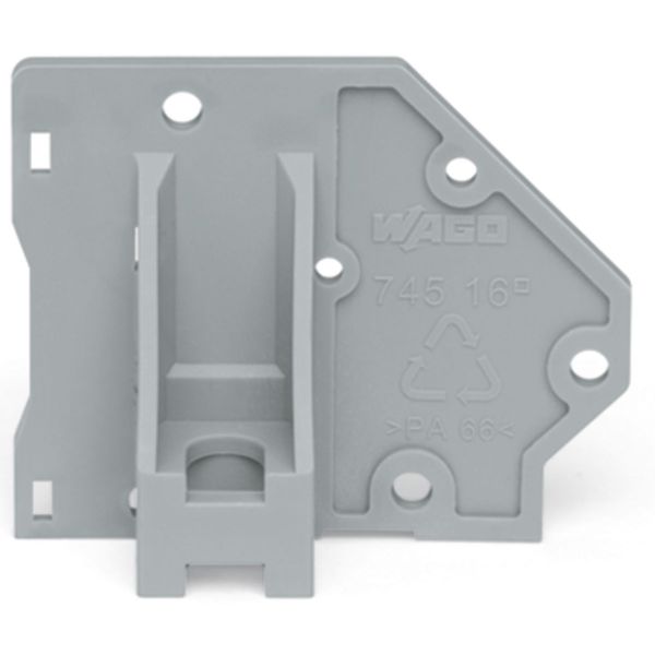 End plate with flange gray image 2