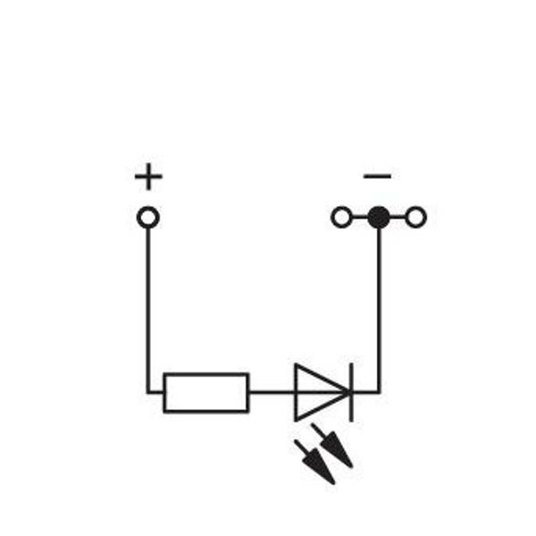 Component terminal block 3-conductor LED (red) gray image 6