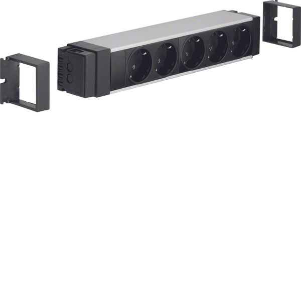 Module with 5 socket outlets image 1