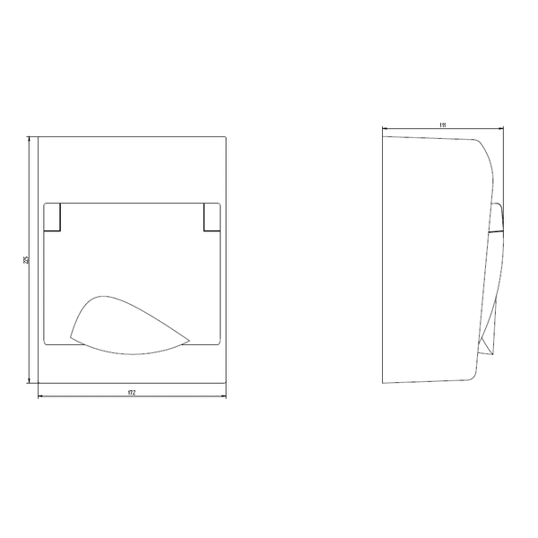 GREEN BOX 1x6 PE+N SURFACE MOUNTED image 2