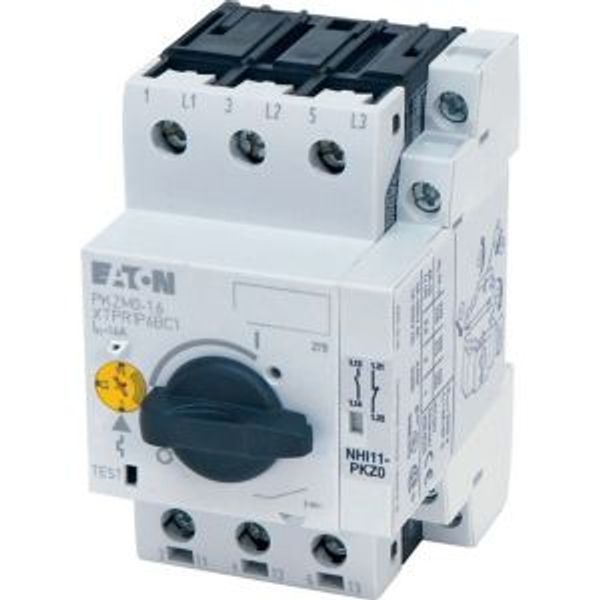 Motor-protective circuit-breaker, 3p+1N/O+1N/C, Ir=1-1.6A, screw connection image 5