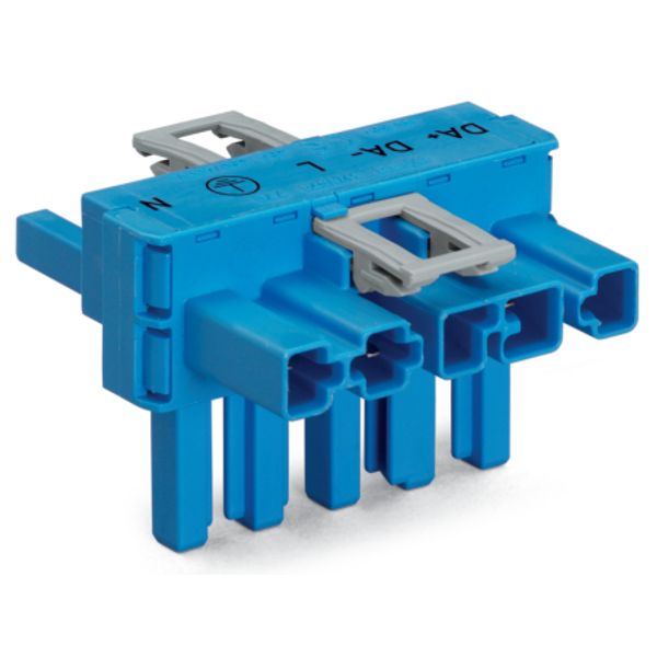 T-distribution connector 5-pole Cod. I blue image 1