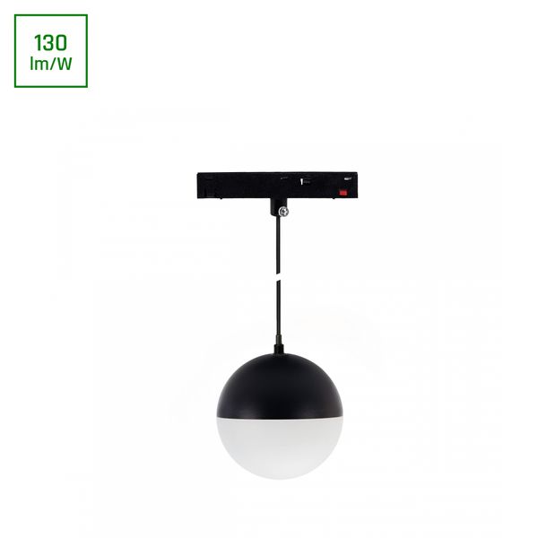 SYSTEM SHIFT BASIC - GLOBE P BALL LUMINAIRE SUSPENDED 90MM 10W  4000K BLACK image 1