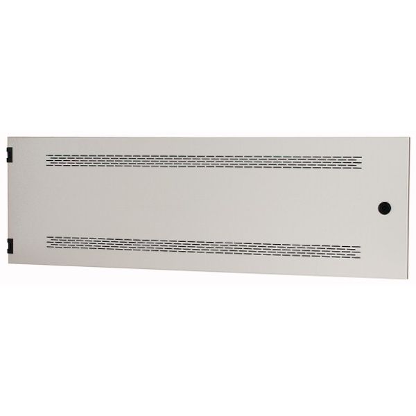 Section wide door, ventilated, HxW=325x1000mm, IP31, grey image 1