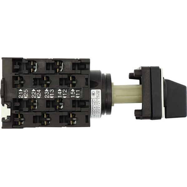 Step switches, T3, 32 A, rear mounting, 5 contact unit(s), Contacts: 10, 45 °, maintained, Without 0 (Off) position, 1-5, Design number 15139 image 9