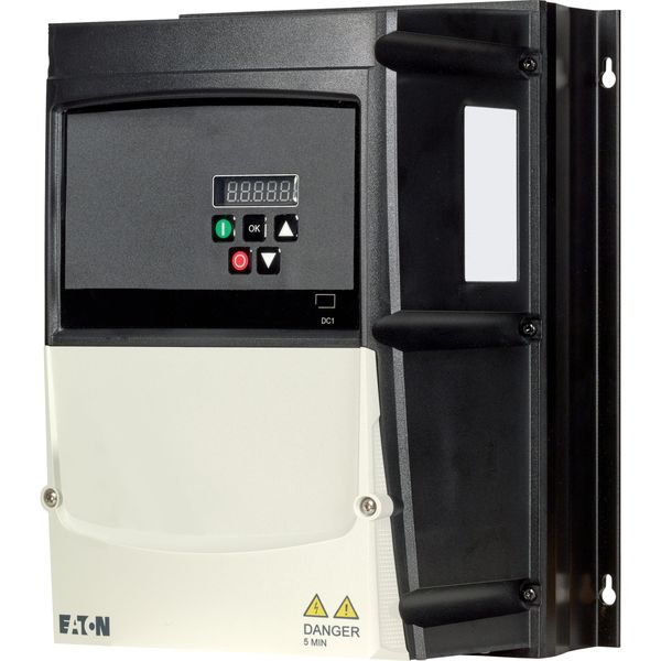 Variable frequency drive, 230 V AC, 1-phase, 15.3 A, 4 kW, IP66/NEMA 4X, Radio interference suppression filter, Brake chopper, 7-digital display assem image 18