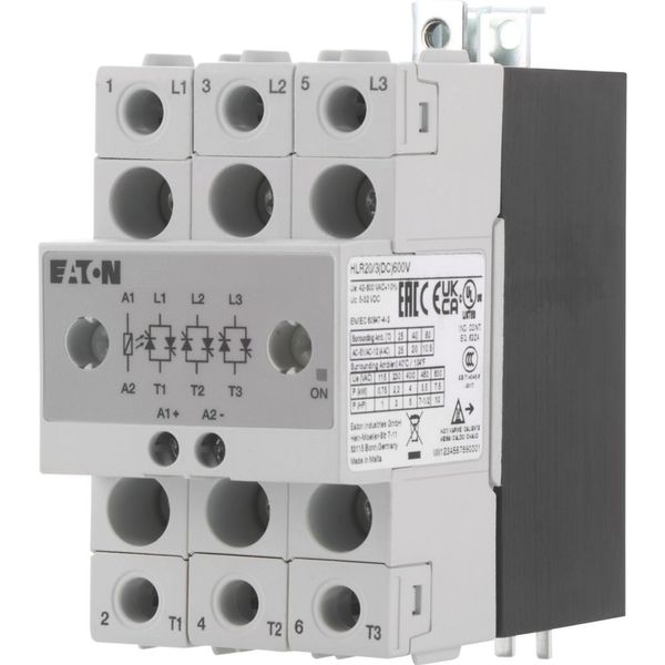 Solid-state relay, 3-phase, 20 A, 42 - 660 V, DC image 10