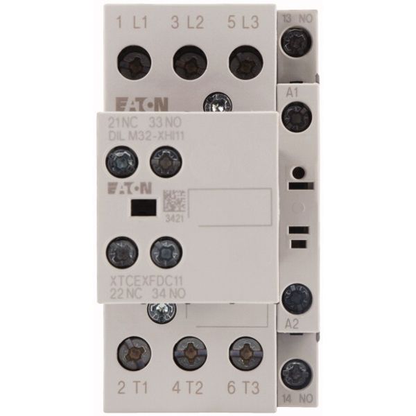 Contactor, 380 V 400 V 11 kW, 2 N/O, 1 NC, 230 V 50 Hz, 240 V 60 Hz, AC operation, Screw terminals image 2