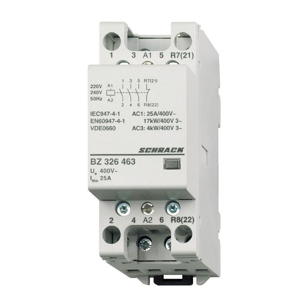 Modular contactor 25A, 3 NO + 1 NC, 230VAC, 2MW image 1