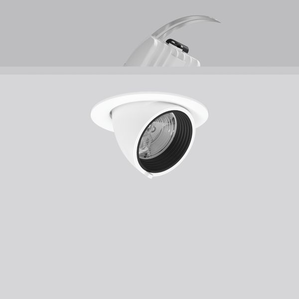 GOLAS mini, 29 W, 3000 lm, 940, white, on/off Recessed projectors, D 1 image 2