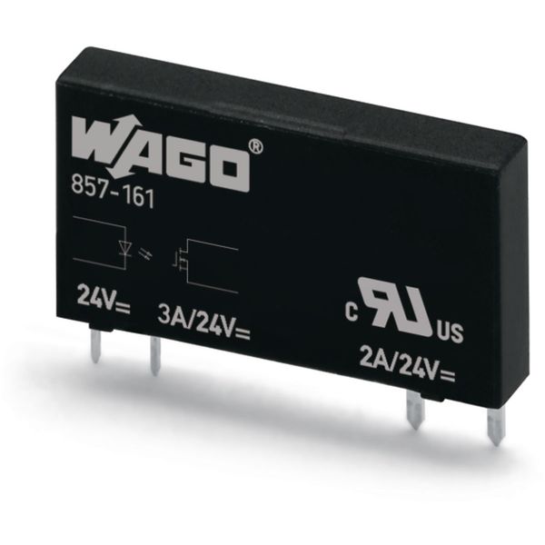 857-161 Basic solid-state relay; Nominal input voltage: 24 VDC; Output voltage range: 0 … 30 VDC image 4