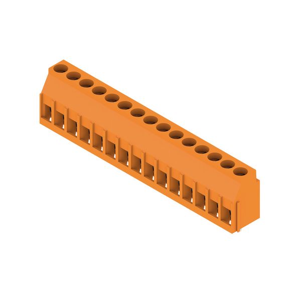 PCB terminal, 5.00 mm, Number of poles: 15, Conductor outlet direction image 2