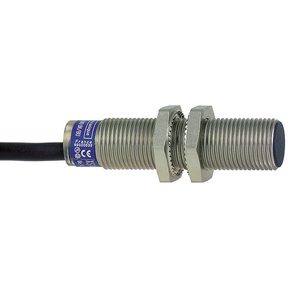 inductive sensor XS1 M12, L50mm, brass, Sn2mm, 12..24VDC, cable 5m image 1