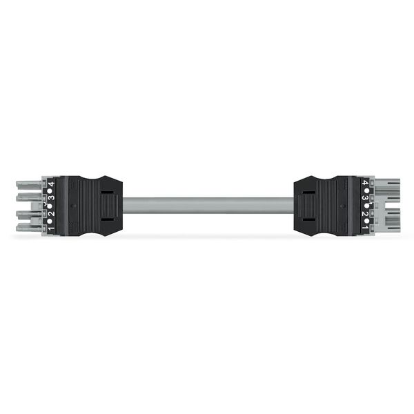 pre-assembled interconnecting cable B2ca Socket/plug gray image 1